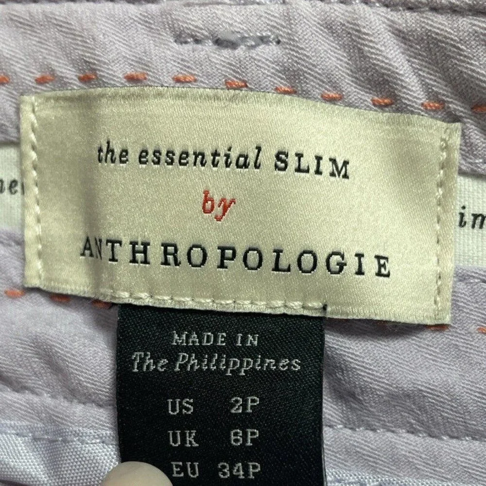 Anthropologie - the essential SLIM Lavender Pant -‎ Size 2P
